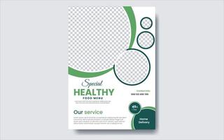 food flyer design vector