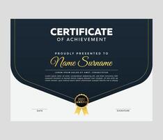 Modern Creative Business, Training Achievement Certificate Template vector