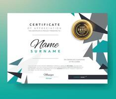 Business, Training Achievement Certificate Template. Certificate template with professional clean design. vector