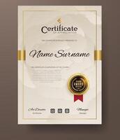 Modern Creative Business, Training Achievement Certificate Template vector