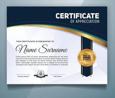 Business, Training Achievement Certificate Template. Certificate template with professional clean design. vector