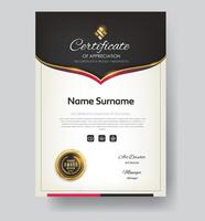 Business, Training Achievement Certificate Template. Certificate template with professional clean design. vector