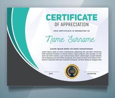 Business, Training Achievement Certificate Template. Certificate template with professional clean design. vector