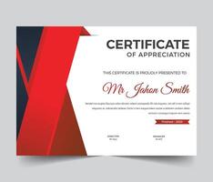 Business, Training Achievement Modern Certificate Template Design vector