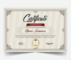 Modern Creative Business, Training Achievement Certificate Template vector