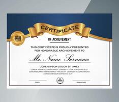 Business, Training Achievement Certificate Template. Certificate template with professional clean design. vector