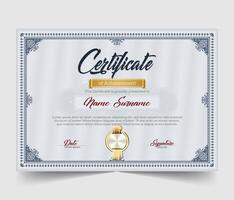 Modern Creative Business, Training Achievement Certificate Template vector