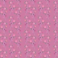 Seamless pattern of flowers. Floral illustration vector