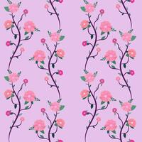 Seamless pattern of flowers. Floral illustration vector