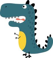 cute dinosaurs drawn as for children's fashion vector