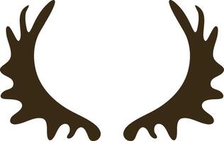 Deer Antlers Silhouette icon illustration vector