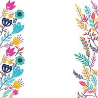 Colorful Flower Pattern isolated Icon illustration vector