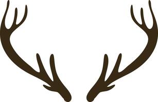 Deer Antlers Silhouette icon illustration vector