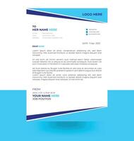 letterhead elegant letterhead design template vector