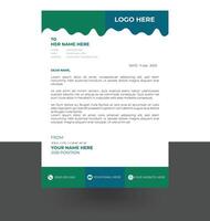 letterhead elegant letterhead design template vector