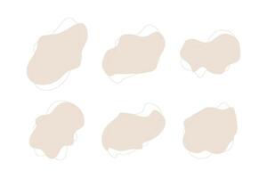 Blobs Fluid Liquid Shapes symbol pictogram visual illustration Set vector