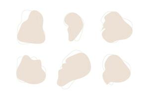 Blobs Fluid Liquid Shapes symbol pictogram visual illustration Set vector
