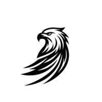 águila cabeza logo ilustración vector