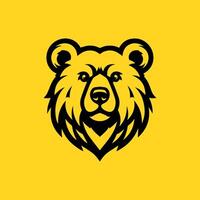 Modern bear logo design vector