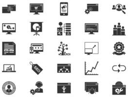 Advertising Glyph Icon pictogram symbol visual illustration vector