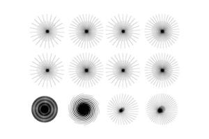 resumen brillar forma símbolo firmar pictograma símbolo visual ilustración conjunto vector