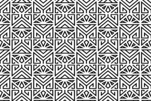 Abstract seamless Art Deco pattern. Decorative luxury repeating ornamental pattern with black thin line. vector