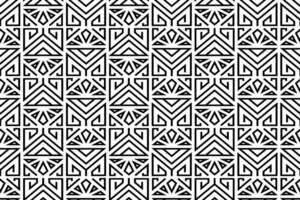 Abstract seamless Art Deco pattern. Decorative luxury repeating ornamental pattern with black thin line. vector