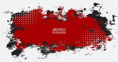 Grunge texture shape effect. Distressed rough dark abstract textured. Red black isolated on white background. Graphic design element with grungy style concept for web, flyer, card, or brochure cover vector
