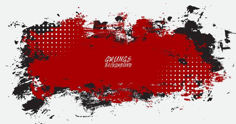 Grunge texture shape effect. Distressed rough dark abstract textured. Red black isolated on white background. Graphic design element with grungy style concept for web, flyer, card, or brochure cover