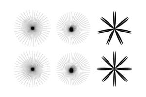 Abstract Sparkle Shape Symbol Sign pictogram symbol visual illustration Set vector