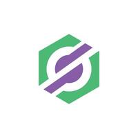 Minimalist logo featuring an abstract geometric shape that symbolizes the brand's core values icon vector