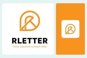 R Letter Logo Design Template vector