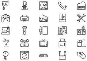 Electronics Line icon pictogram symbol visual illustration Set vector