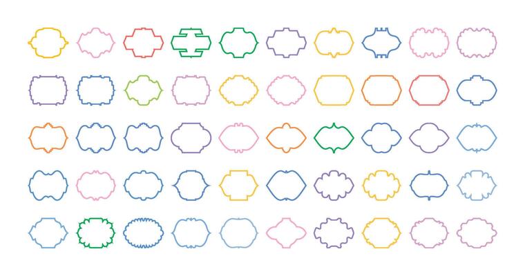 Islamic Arch Design Bold Line silhouettes Design pictogram symbol visual illustration Colerful