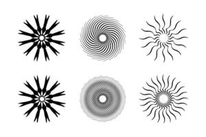Abstract Sparkle Shape Symbol Sign pictogram symbol visual illustration Set vector