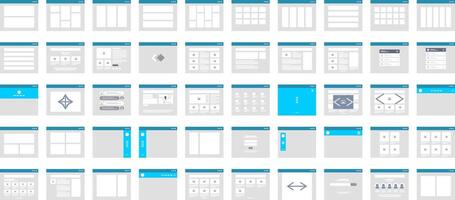 Rows Flat Website Prototype Icon pictogram symbol visual illustration vector