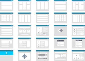Rows Flat Website Prototype Icon pictogram symbol visual illustration vector
