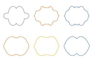 Islamic Emblem Design Thin Line silhouettes Design pictogram symbol visual illustration Colerful vector