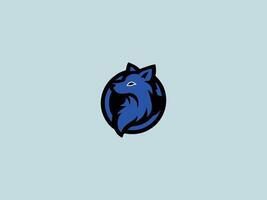 Editable mascot logo with fox head vector