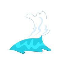 chapoteo Oceano olas dibujos animados ilustración vector