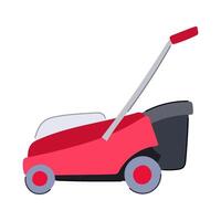 service lawn mower cartoon illustration vector