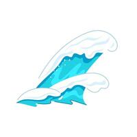 mar Oceano olas dibujos animados ilustración vector