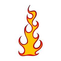 paint flame decal cartoon illustration vector