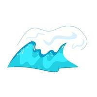 navegar Oceano olas dibujos animados ilustración vector