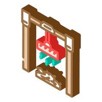 paper recycling waste sorting isometric icon illustration vector