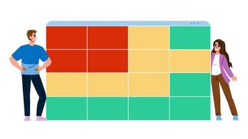 analytics eye tracking website vector