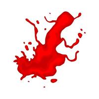 halloween blood splatter cartoon illustration vector