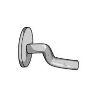 hammer bent nail cartoon illustration vector