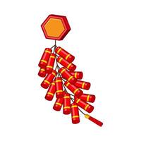 asian chinese firecracker cartoon illustration vector