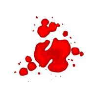 horror blood splatter cartoon illustration vector
